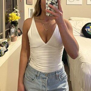 SOLD Zara Ruched Bodysuit